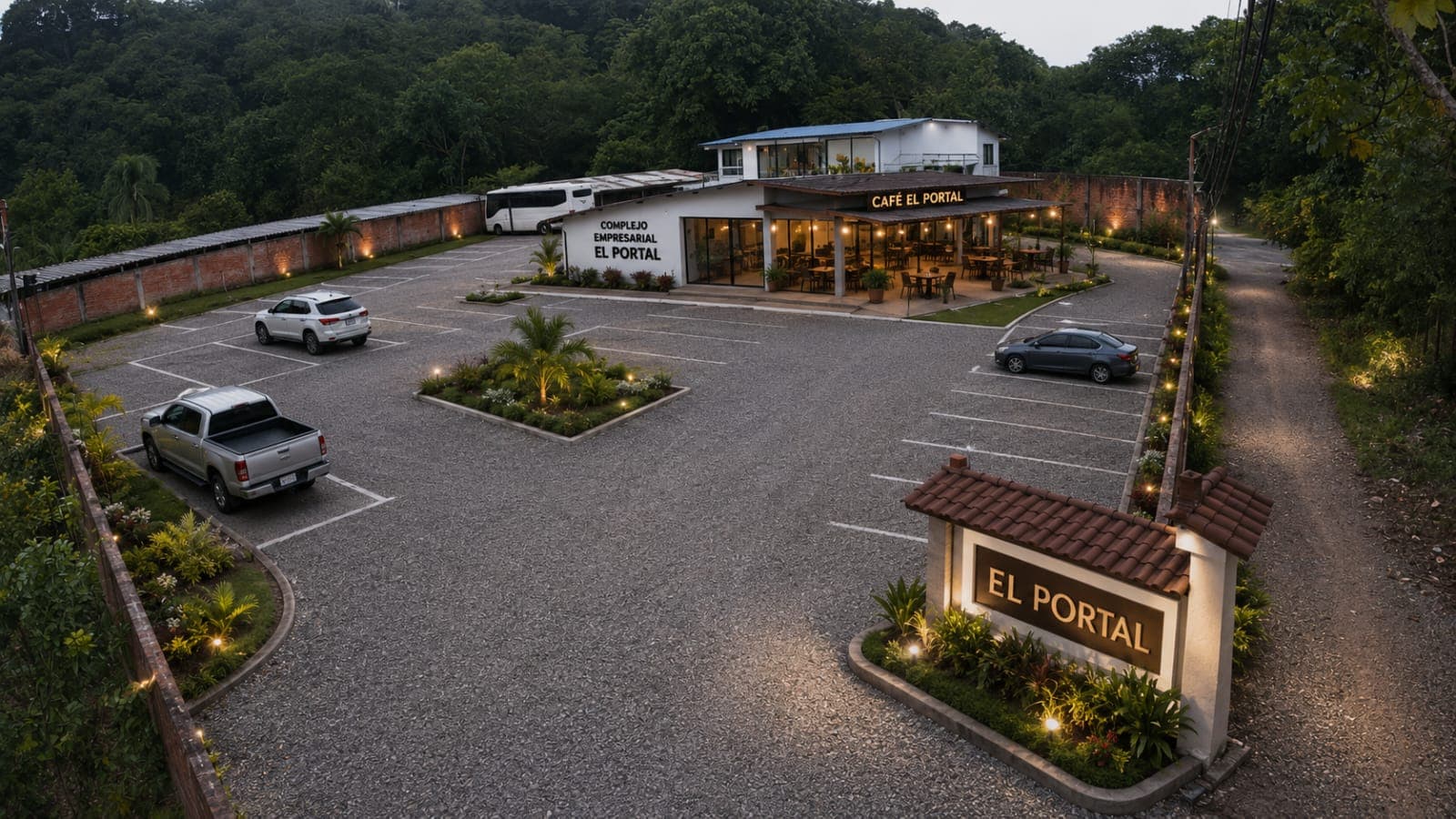 Vista aérea del Complejo Empresarial El Portal en Florencia, Caquetá
